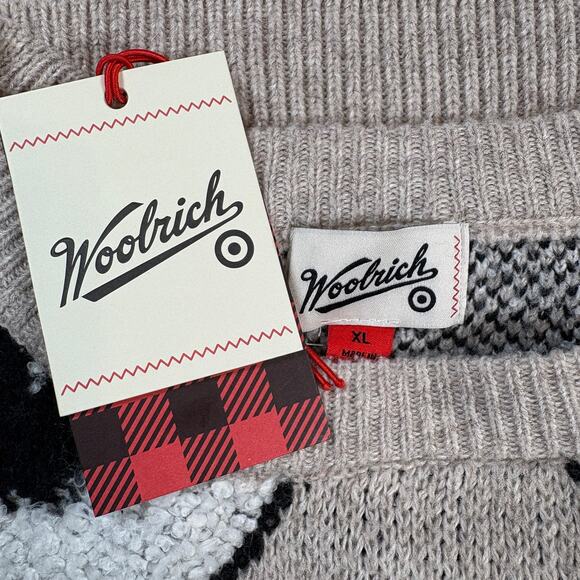 NWT Woolrich x Target Adult Sheep Print Crewneck Pullover Sweater Size XL - Picture 5 of 5